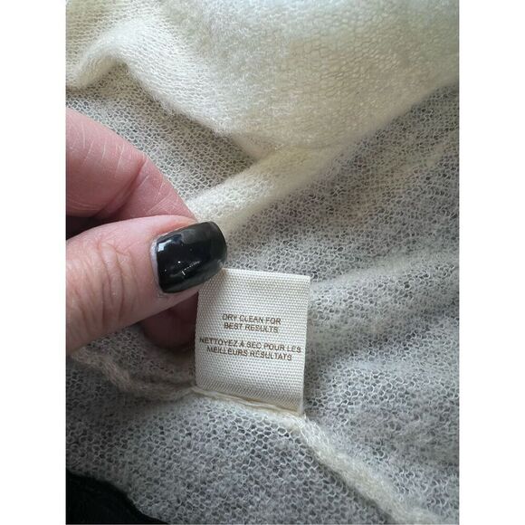 Free People Cardigan Sweater Womens Size XS Cream Knit Open Front Wool Blend - Picture 5 of 9